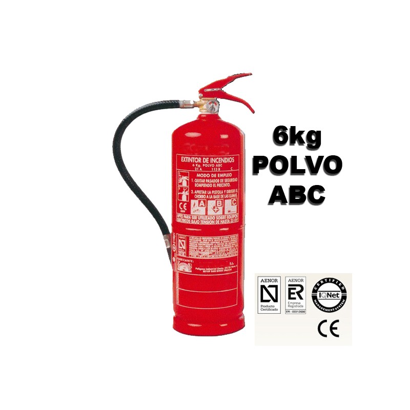 Extintor polvo ABC 2kg. MADE IN SPAIN. — Mundo extintor